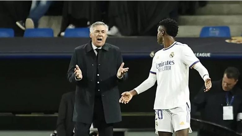 Ancelotti flet për rëndësinë e Vinicius: Ka zhvilluar sezon të mirë, por Real Madridi nuk varet na ai