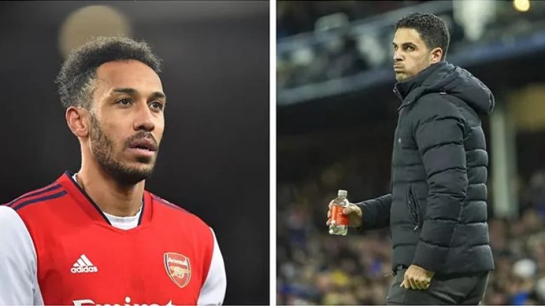 Arteta dhe Aubameyang me raporte të tensionuara, trajneri e la sulmuesin jashtë skuadrës për shkaqe disiplinore