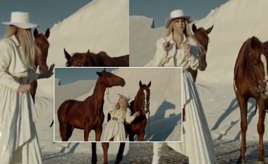 Leonora Jakupi publikon një moment qesharak që i ndodhi gjatë xhirimeve të klipit “Dashnia jeme”, teksa shfaqet pranë kuajve
