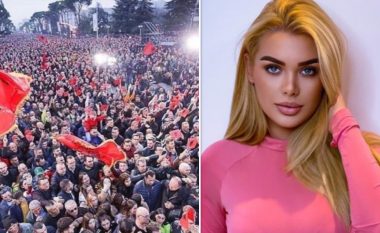 Eni Koçi reagon për protestën kundër Vuçiqit në Tiranë: Jam e lumtur që sot e gjithë Shqipëria i thotë jo këtij projekti