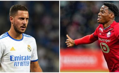 Real Madridi mund t’i ofrojë Lilles, Hazardin – në shkëmbim shokuese për Jonathan David