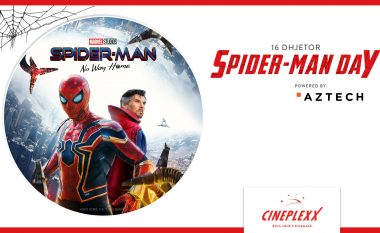 Filmi i shumëpritur Spiderman: No Way Home, arrin në Cineplexx me eventin “Spiderman  Day” më 16 dhjetor ku do të ketë shumë shpërblime!