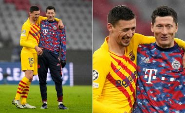 Tifozët kërkuan largimin e menjëhershëm nga klubi pasi qeshte në fund të ndeshjes me Lewandowskin – vjen reagimi nga Clement Lenglet