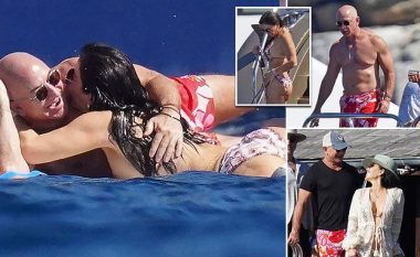 Jeff Bezos tregon trupin e tij muskuloz gjatë pushimeve në Karaibe me të dashurën e tij Lauren Sanchez
