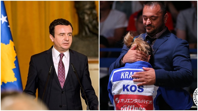 Kryeministri Albin Kurti për Driton Kukën e Distria Krasniqin: Një tjetër arritje e jashtëzakonshme e ekipit të xhudos të Kosovës