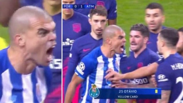 Pepe e rrëmbeu vëmendjen e përballjes mes Portos dhe Atleticos – mbrojtësi u konfrontua i vetëm me lojtarët e Los Cholchoneros