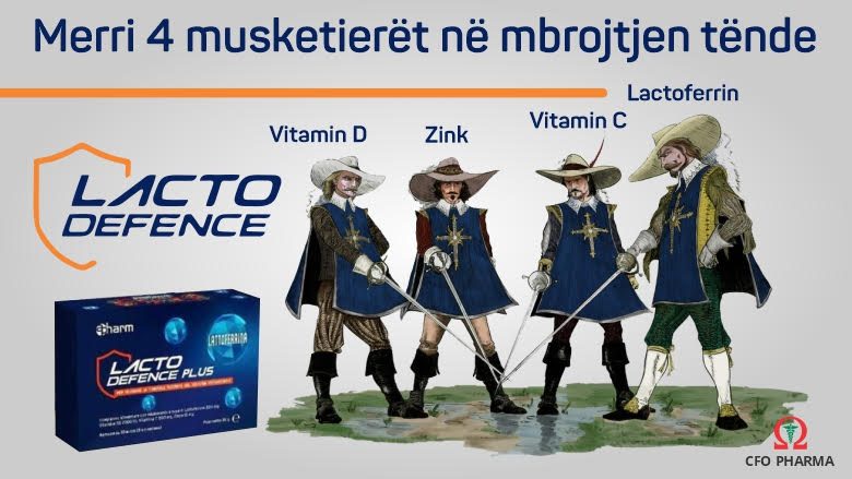 LACTODEFENCE – Katër Musketierët në mbrojtje të imunitetit tuaj