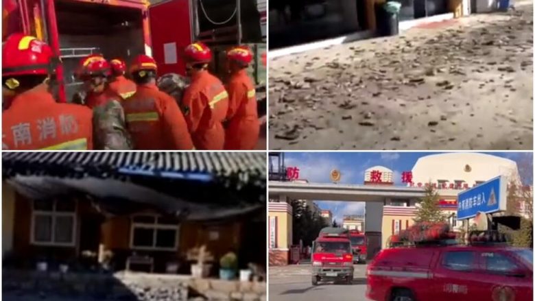 Tërmeti me fuqi shkatërruese prej 5.5 shkallë të Rihterit godet qytetin kinez, lëndohen 15 persona – pamjet amatore shfaqin momentin kur gjithçka dridhet