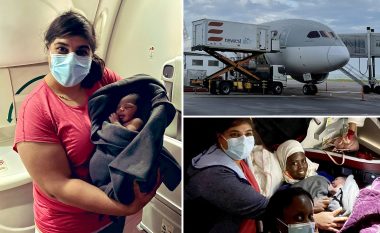 Mjekja kanadeze asiston lindjen e foshnjës derisa po udhëtonte me aeroplan Katar-Ugandë, e ëma e vogëlushes i lë emrin e saj