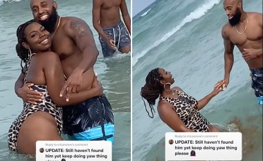 Kërkoi përmes TikTokut ta ndihmojnë ta gjej burrin që e takoi në plazhin e Miamit, përfundoi duke biseduar me gruan e tij – videoja që u bë virale