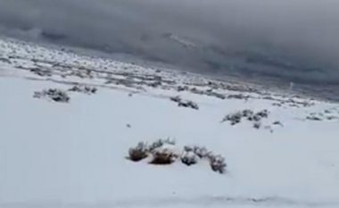 Zbardhet Arabia Saudite, banorët shijojnë borën në ditën e parë të Vitit të Ri – madje edhe shkretëtira është mbuluar