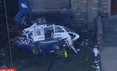 Rrëzohet një helikopter i spitalit në Philadelphia, lëndohen disa persona – madje një ngec në fluturake