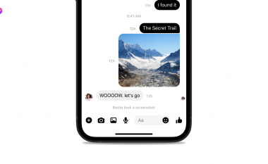 Messenger i Facebook tanimë do të dërgojë një paralajmërim nëse dikush bën një “screenshot” të bisedës me ju