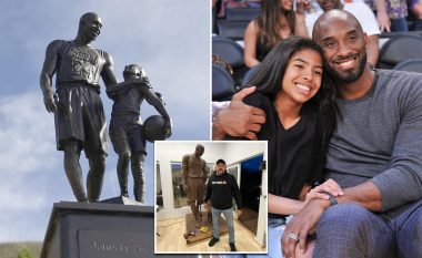 Dy vite nga vdekja e Kobe Bryant dhe vajzës së tij – legjendës së basketbollit i bëjnë një statujë prej bronzi në vendin e rrëzimit të helikopterit