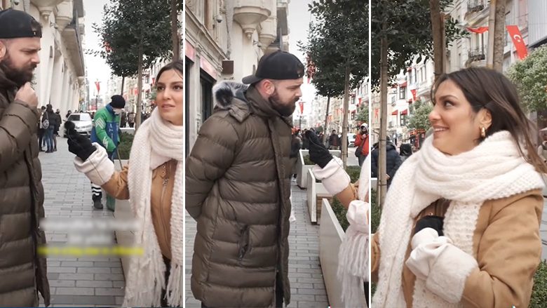 E ndaloi në rrugë për ta intervistuar si qytetar të thjeshtë pa e ditur se ishte artist, blogerja turke mahnitet nga interpretimi i Alban Ramosajt