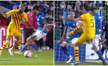 Busquets dhe Alves u përkujdesen të dhurojnë spektakël me disa lëvizje në ndeshjen e Copa del Rey