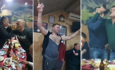 Publikohet videoja skandaloze në Serbi: Policët festuan me këngë çetnike si në kohën e Millosheviqit