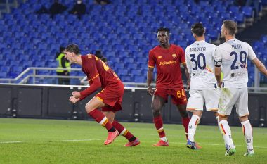 Kumbulla shënon në fitoren e Romës ndaj Lecces, takohet me Interin në çerekfinalen e Kupës së Italisë