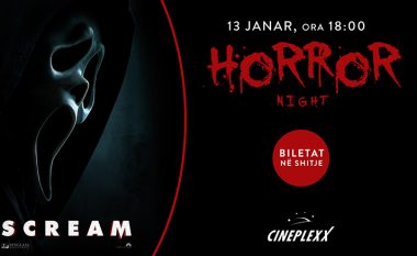 Horrori i frikshëm Scream arriti në Cineplexx
