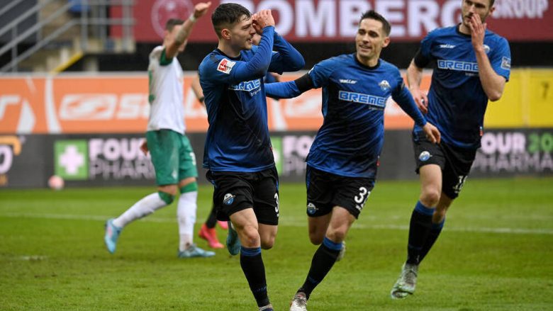 Florent Muslija realizon dy gola në humbjen e Paderbornit