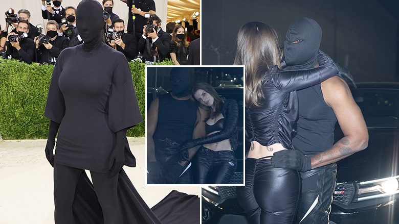 Kanye West ashtu si ish-gruaja Kim Kardashian shfaqet i tëri në të zeza, veçse me të dashur të re dhe në skena provokuese në rrugë