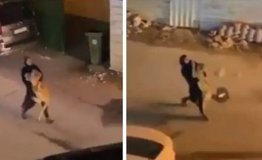 Gruaja në Kuvajt zuri luanin dhe e kapi me duart e saj pasi kafsha ishte arratisur nga një shtëpi dhe kishte shkaktuar panik tek banorët