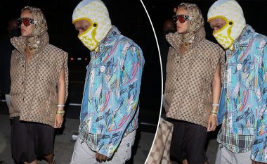 Rihanna dhe ASAP Rocky shijojnë darkën së bashku në Santa Monica, ndërsa shfaqen të mbuluar me shamia në kokë