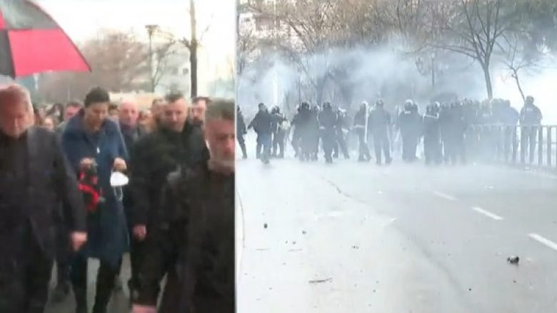 Berisha sërish kërkon të rikthehet në selinë e PD, policia i bllokon rrugën