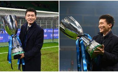Presidenti i Interit, Zhang pas trofeut të Superkupës së Italisë: Ky është një moment vërtetë i veçantë, fitoren ua dedikojë tifozëve