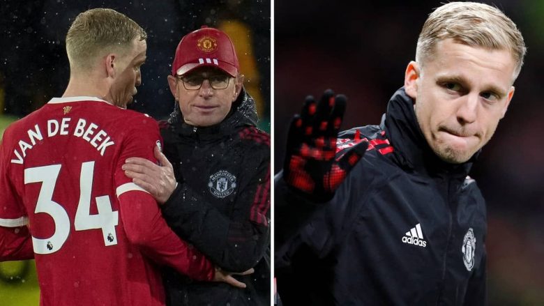 United ia ofron dy skuadrave mesfushorin Van de Beek