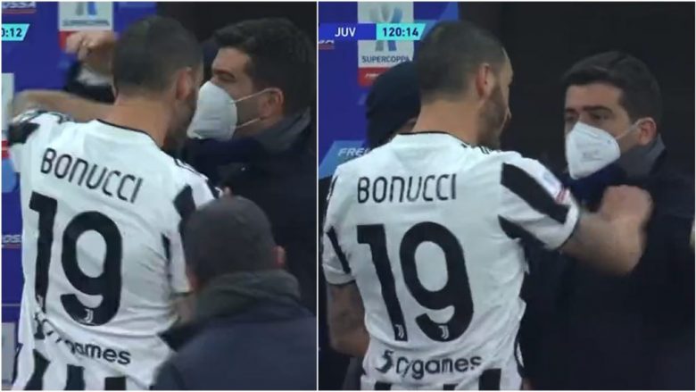 Bonucci nuk mundi ta kapërdijë humbjen e Superkupës së Italisë, dëshiroi t’i qërojë hesapet me sekretarin e Interit pas golit të Sanchezit