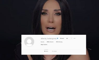 Këngëtares Albërie Hadërgjonaj ia hakojnë Instagramin me mijëra ndjekës