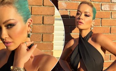 Rita Ora merr vëmendje me ngjyrën e re të flokëve, mahnit me dukjen elegante