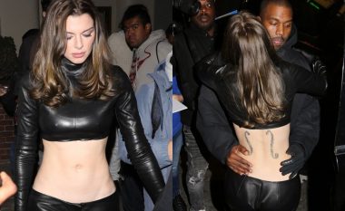 Julia Fox vesh pantallona me prerje të ulët gjatë daljes me Kanye West