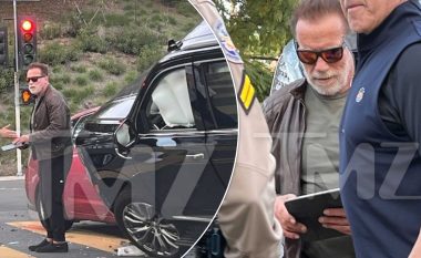 Arnold Schwarzenegger përfshihet në një aksident me shumë makina