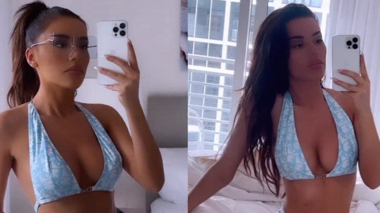 Tayna ekspozon linjat joshëse në bikini nga pushimet në Miami