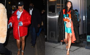 Rihanna me guxim shfaqet pa pantallona në motin e ftohtë të New Yorkut
