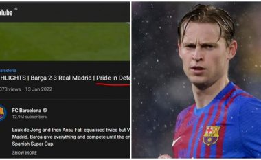 “Krenar në humbje” – De Jong kryqëzoi Barcelonën për mbishkrimin e pakuptimtë për disfatën në ‘El Clasico’