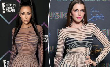Julia Fox kishte veshur të njëjtin fustan si Kim Kardashian para takimit me Kanye West