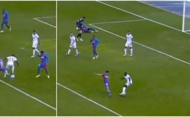 Nuk kishte se si të mos bëhej virale – Mendy arriti t’i kalonte lojtarët e Barcelonës në stilin e Zidanes