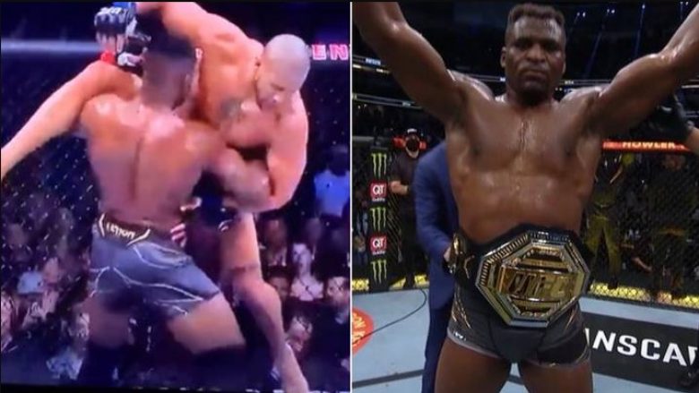 Francis Ngannou mposht Cyryl Gane dhe mbron titullin e peshave të rënda në UFC 270