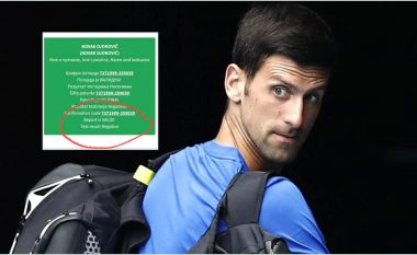 Hidhen dyshime për manipulimin e rezultatit të testit PCR të Novak Djokovic