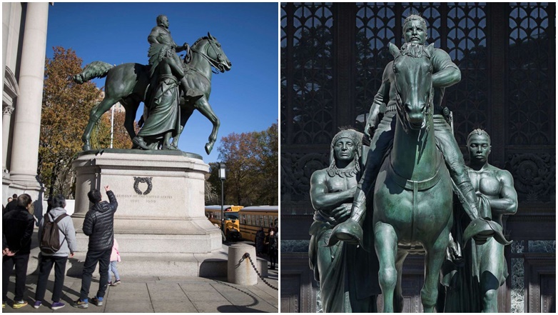 Statuja ‘e diskutueshme’ e ish-presidentit Roosevelt largohet nga jashtë muzeut në Nju Jork