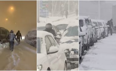 Pamje nga Greqia dhe Turqia që tregojnë kaosin e shkaktuar nga një stuhi e madhe bore