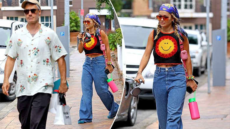 Të freskët dhe me shumë ngjyra, Rita Ora dhe i dashuri i saj marrin vëmendjen me veshjet e tyre rrugëve të Sydneyt