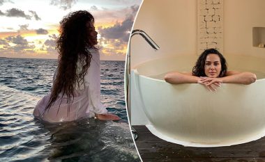Shkenda Dubova e shijon janarin në Maldive, gjersa sjell poza atraktive për ndjekësit e saj nga pushimet luksoze