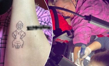 Vesa Luma bën tatuazh simbolin “Hyjnesha në fron” në dorën e saj