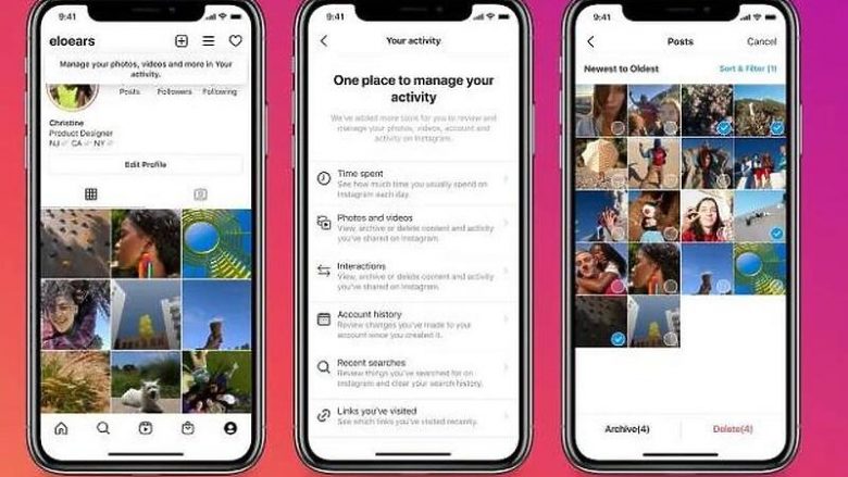 Instagram tani mundëson shlyerjen masive të postimeve dhe ka masa të reja të kontrollit të profilit