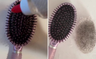 Hilja e thjeshtë që ju ndihmon të pastroni furçën e flokëve në formën më të mirë