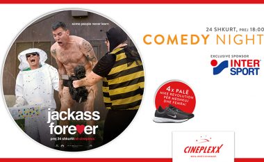 Super-komedia “Jackass Forever” arrin në Cineplexx me eventin Comedy Night, ku do të ketë super-shpërblime